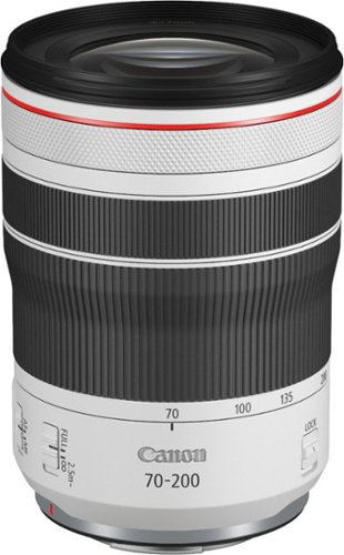 Canon - RF 70-200mm f/4 L IS USM Telephoto Zoom Lens for RF Mount Cameras - White