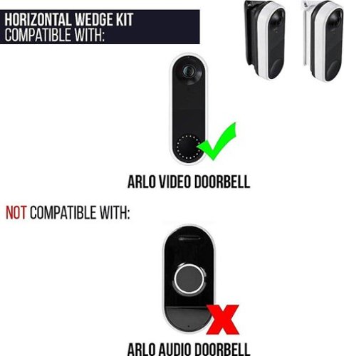Wasserstein Horizontal Wedge Wall Mount for Arlo Video Doorbell SHOP ONLINE