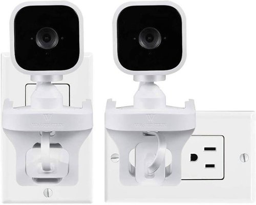 Wasserstein AC Outlet Mount for Blink Mini Security Cameras - White WORLDWIDE DELIVERY