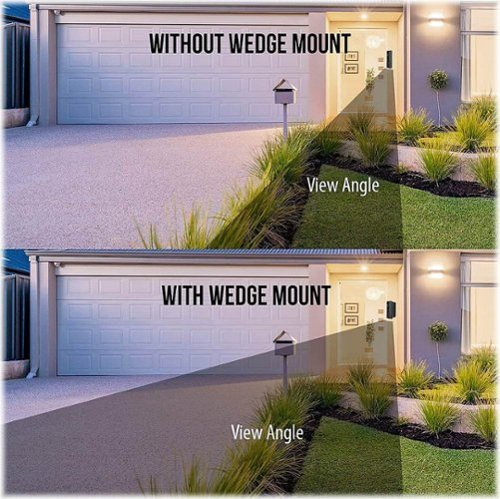 Wasserstein Horizontal Wedge Wall Mount for Eufy Video Doorbell SHOP ONLINE