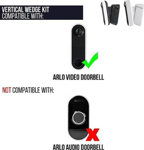 Wasserstein Vertical Wedge Wall Mount for Arlo Video Doorbell SHOP ONLINE