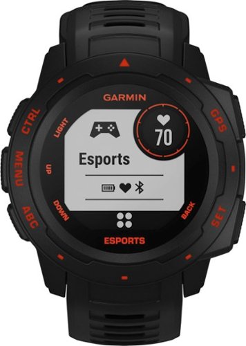 Garmin - Instinct Esports GPS Smartwatch 22mm Fiber Reinforced Polymer - Black