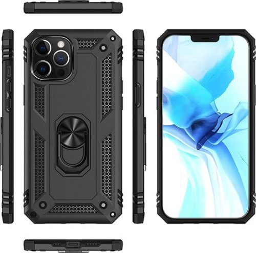 SaharaCase Military Kickstand Series Carrying Case for Apple iPhone 12 and 12 Pro - Black BUY ONLINE