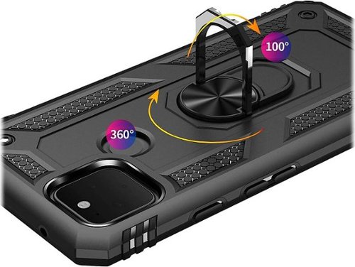 SaharaCase Military Kickstand Series Carrying Case for Google Pixel 5 - Black WHERE TO BUY