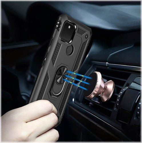 SaharaCase Military Kickstand Series Carrying Case for Google Pixel 5 - Black SHOP ONLINE
