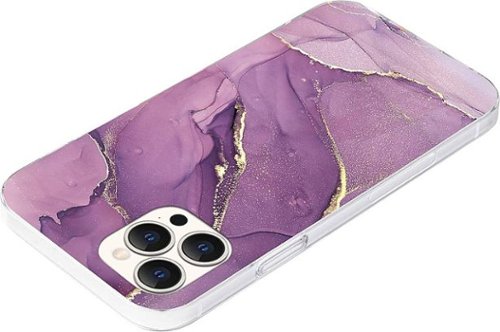 SaharaCase Marble Carrying Case for Apple iPhone 12 Pro Max - Purple Marble GLOBAL SHIPPING