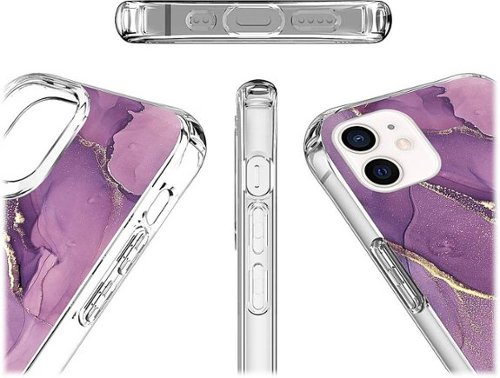 SaharaCase Marble Carrying Case for Apple iPhone 12 and 12 Pro - Purple Marble SHOP ONLINE