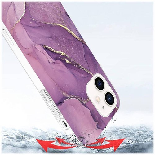 SaharaCase Marble Carrying Case for Apple iPhone 12 and 12 Pro - Purple Marble BUY ONLINE