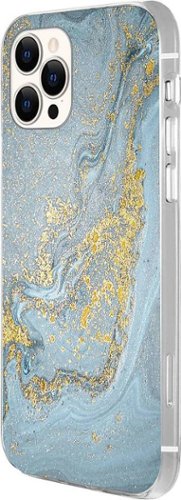 SaharaCase - Marble Carrying Case for Apple iPhone 12 Pro Max - Blue Marble