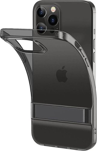 SaharaCase - AirBoost Shield Carrying Case for Apple iPhone 12 and 12 Pro - Transparent Black-Left_Standard 