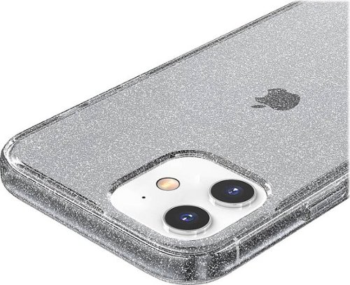 SaharaCase Sparkle Series Hard Shell Case for Apple iPhone 12 and 12 Pro - Black GLOBAL SHIPPING