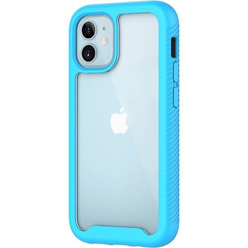 SaharaCase - Grip Series Carrying Case for Apple iPhone 12 mini - Aqua-Front_Standard 