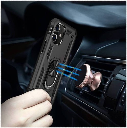 SaharaCase Military Kickstand Series Carrying Case for Apple iPhone 12 mini - Black BUY IN MIDDLE EAST