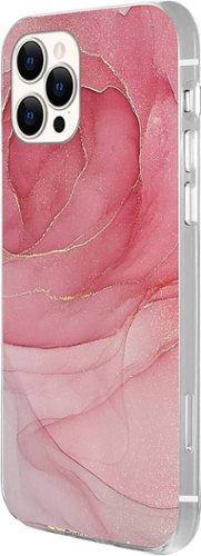 SaharaCase - Marble Carrying Case for Apple iPhone 12 Pro Max - Red Marble