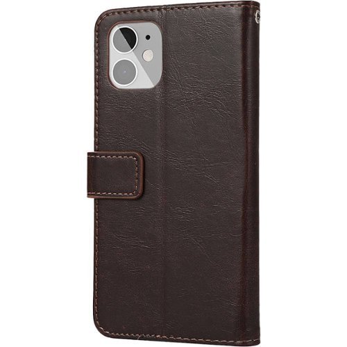 SaharaCase - Folio Wallet Case for Apple iPhone 12 mini - Brown-Left_Standard 