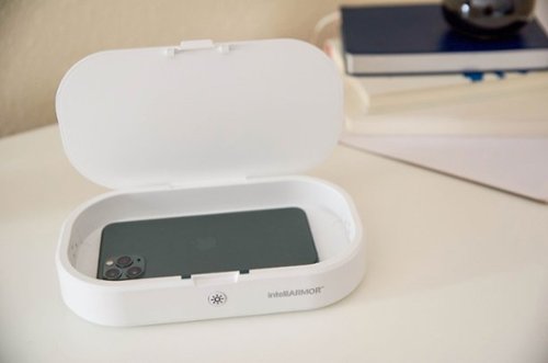 intelliARMOR UV Shield+ - Portable Smart Phone LED Sanitizer - White BUY IN SINGAPORE