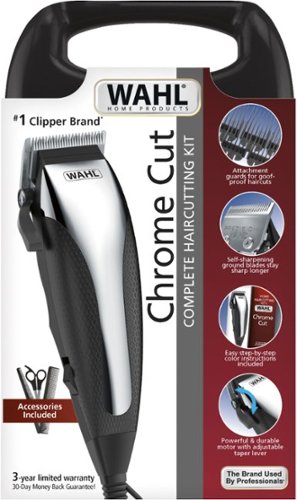 Wahl Chrome Cut 22 Piece Haircutting Kit - 09670-700 - Silver