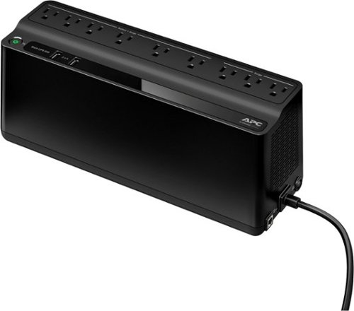 APC - Back-UPS 850VA Wall Mountable UPS - Black-Front_Standard 