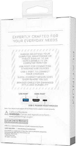 Platinum™ USB-C Digital AV Multiport Adapter - White WHERE TO BUY