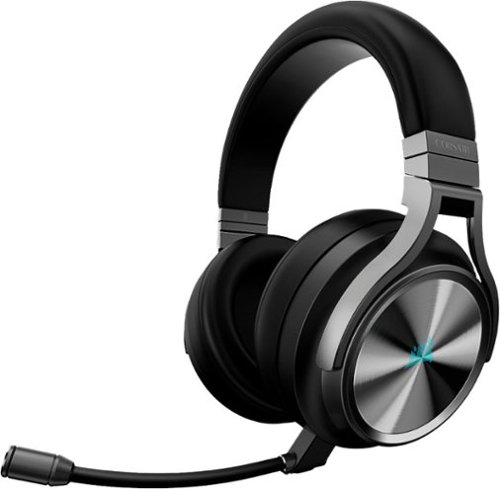 CORSAIR - Refurbished Virtuoso RGB SE Wireless 7.1 Surround Sound Gaming Over-the-Ear Headset for PC/Mac, Game Consoles & Mobile - Gunmetal