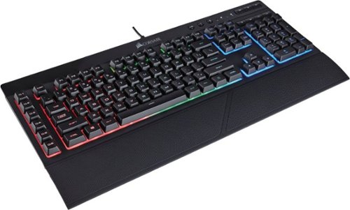 CORSAIR - Refurbished K55 Full-size Wired Membrane Gaming Keyboard with RGB Backlighting
