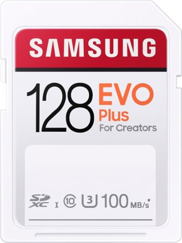 Samsung - EVO Plus SDXC Full size SD Card 128GB (MB-SC128H)