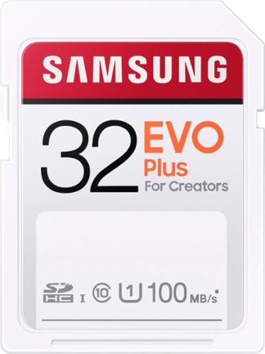 Samsung - EVO Plus SDXC Full size SD Card 32GB (MB-SC32H)