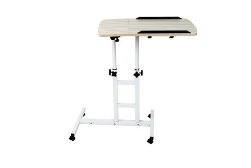 Mind Reader - Variable Height Rolling Standing Desk - White