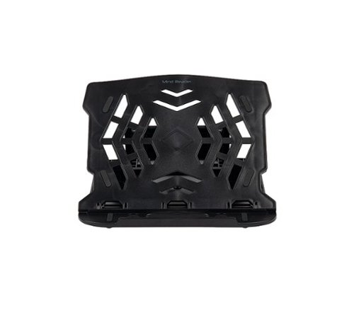 Mind Reader - Adjustable Laptop Stand, 360 Rotating - Black-Front_Standard 
