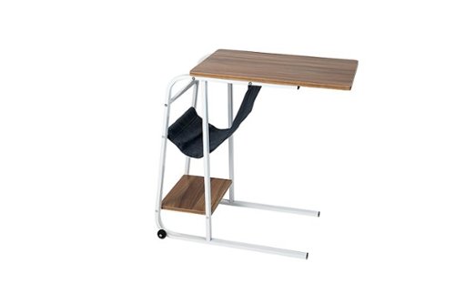 Mind Reader - Rolling Couch Side Table - Brown-Front_Standard 