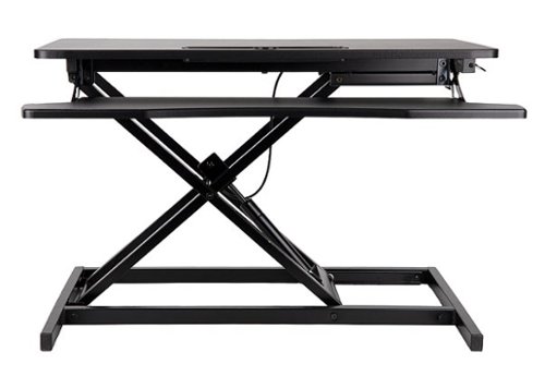 Mind Reader - Convertible Standing Desk - Black-Front_Standard 