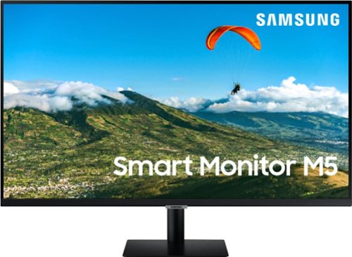 Samsung - Geek Squad Certified Refurbished AM500 Series 32" LED FHD Monitor with HDR - Black
