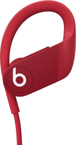 Beats by Dr. Dre - Geek Squad Certified Refurbished Powerbeats High-Performance Wireless Earphones - Red