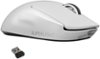 Logitech - PRO X SUPERLIGHT Lightweight Wireless Optical Gaming Mouse with HERO 25K Sensor - White-Front_Standard