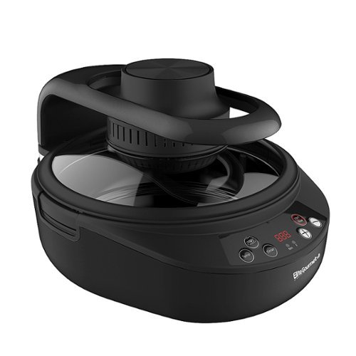 Elite Gourmet - 5Qt. Digital Rapid Air Fryer/Multi-cooker with Top and Bottom Heating - Black