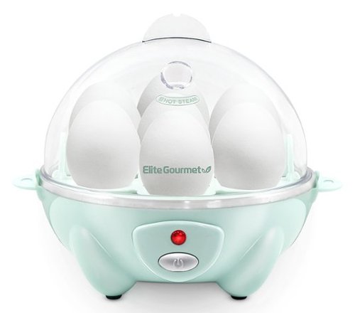 Elite Gourmet - 7-Egg Automatic Egg Cooker - Mint Blue
