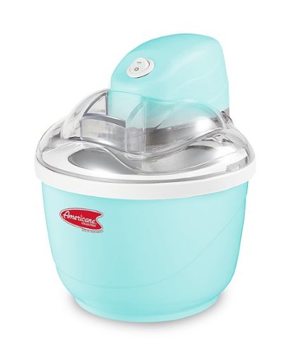 Americana - 1Qt. Electric Ice Cream Maker with Quick Freeze Bowl - Mint-Front_Standard 