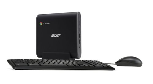 Acer - Chromebox - Intel Celeron 3867U Processor - 4GB DDR4 - 32GB SSD - WiFi 5 - Chrome OS - Keyboard and Mouse Included - Black