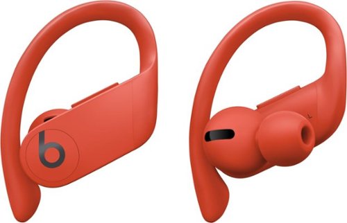 Beats - Geek Squad Certified Refurbished Powerbeats Pro Totally Wireless Earphones - Lava Red