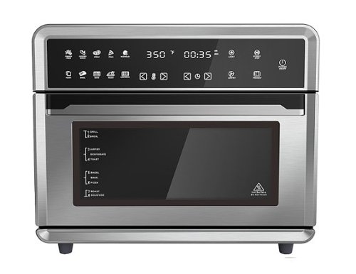 Caso Design - 26-qt Air Fryer Toaster Oven - Stainless Steel