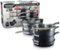 Granitestone - Diamond Non Stick Stackmaster Stackable 10pc Cookware Set - Gray-Angle_Standard