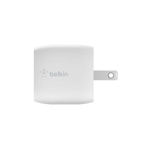 Belkin BOOST↑CHARGE Compact Wall Charger 30W, USB-C Power Delivery Fast Charging for Apple, Samsung , Nintendo Switch 2 & More - White WORLDWIDE DELIVERY