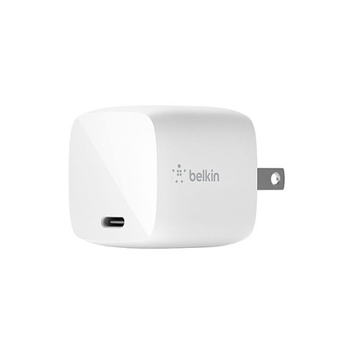 Belkin BOOST↑CHARGE Compact Wall Charger 30W, USB-C Power Delivery Fast Charging for Apple, Samsung , Nintendo Switch 2 & More - White GLOBAL SHIPPING