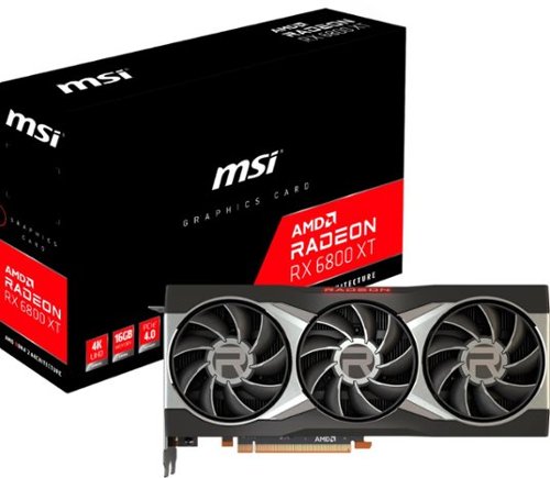 MSI - AMD Radeon RX 6800 XT 16G - 16GB GDDR6 - PCI Express 4.0 - Graphics Card - Black
