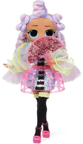 LOL Surprise OMG Dance Dance Dance Miss Royale Fashion Doll With 15 Surprises Including Magic Blacklight, Shoes, Hair Brush, Doll Stand and TV Package - For Girls Ages 4+