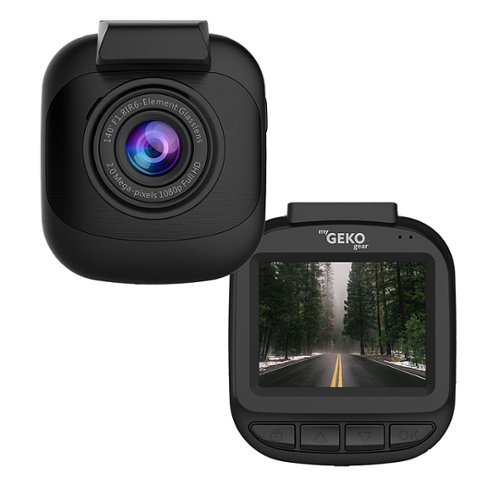 myGEKOgear - 1080p Full HD Dash Cam Built-In GPS - Black