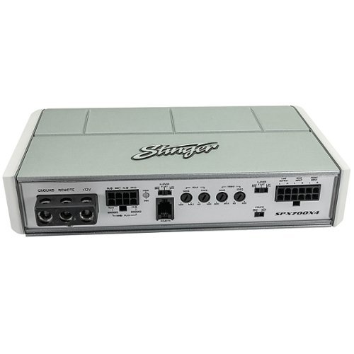 Stinger - Micro 4-Channel 700W Marine/Powersports Amplifier - Silver