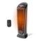 Lasko - 23" 1500-Watt Ceramic Oscillating Tower Space Heater with 2 Heat Settings, Timer, Thermostat, Remote Control - Black/Silver-Front_Standard