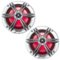 Stinger - 6.5” 2-Way Marine Coaxial LED Illuminated Speakers with Poly Carbon Cones (Pair) - Silver-Front_Standard