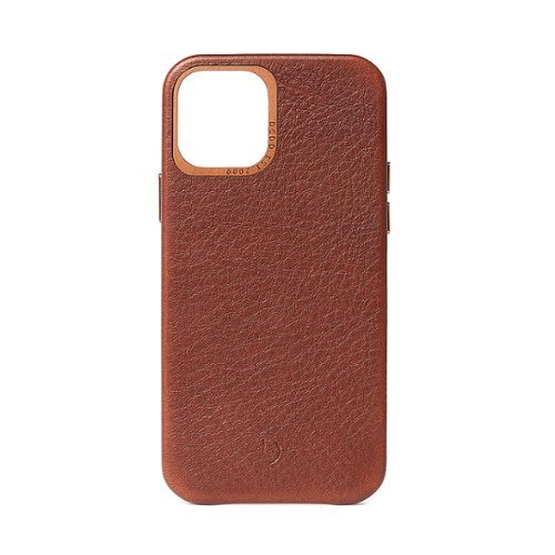 DECODED , Leather Backcover iPhone 12 Pro Max - Brown WORLDWIDE DELIVERY